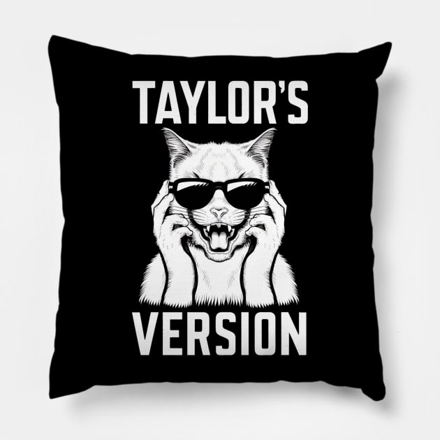 death metal taylors cat version Pillow by Aldrvnd