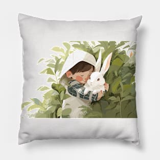 Cute Rabbit Bunny Animal Loving Cuddle Embrace Children Kid Tenderness Pillow