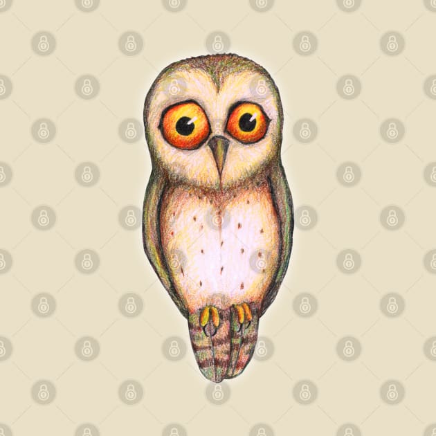 Sad little owl by Bwiselizzy