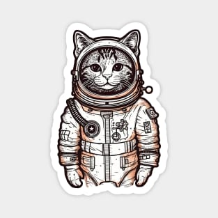 Astronaut cat Magnet