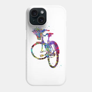 Bicycle with Flower in Basket Phone Case