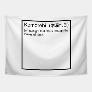 Komorebi definition Tapestry