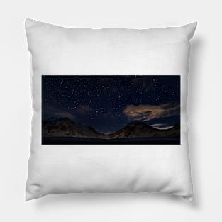 Starry Night at Uttakleiv Beach Pillow