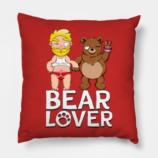 Bear Lover Blond Pillow