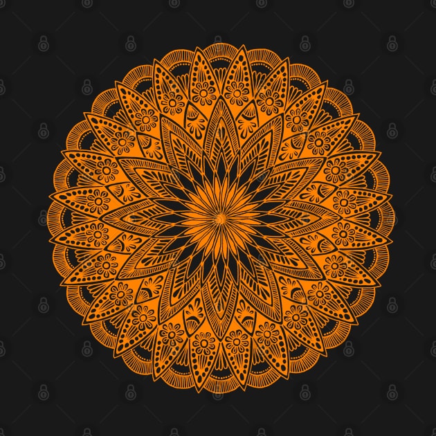 Mandala (orange) by calenbundalas