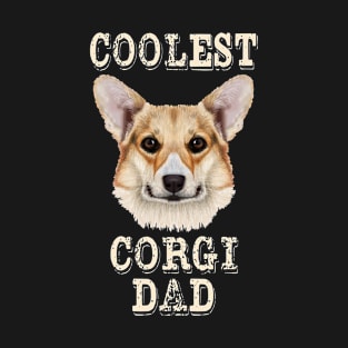 Coolest Corgi Dog Dad T-Shirt