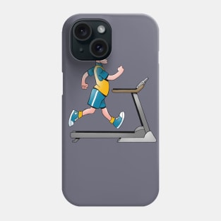 Man on a Treadmill Fitness Phone Case