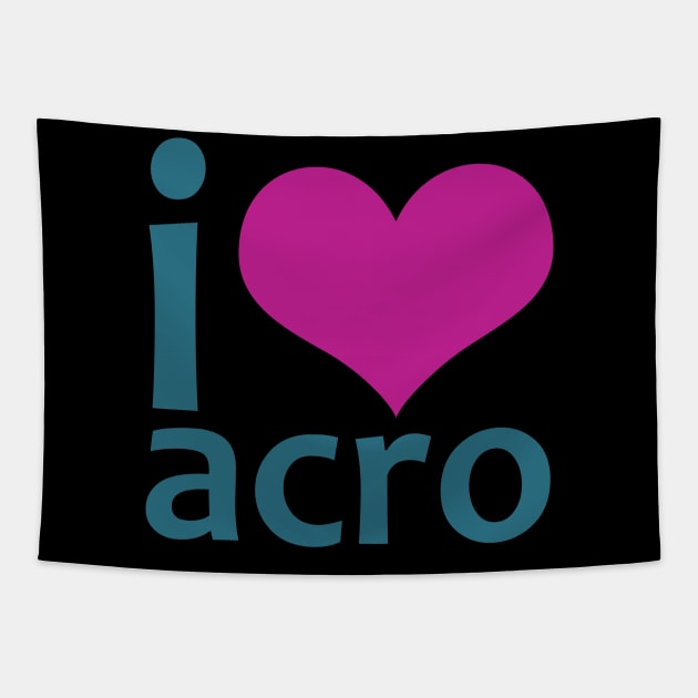 I Heart Acro Tapestry by XanderWitch Creative