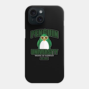Penguin University - Green Phone Case