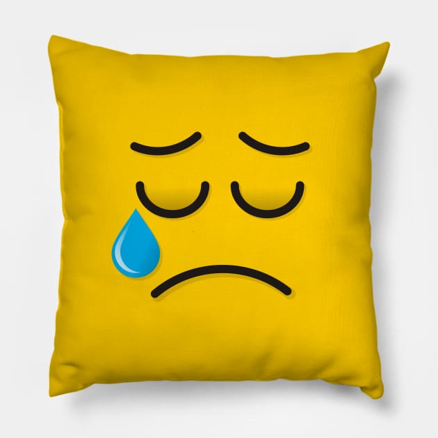 Crying Face Pillow by sifis