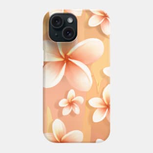 Vibrant Orange Floral Phone Case