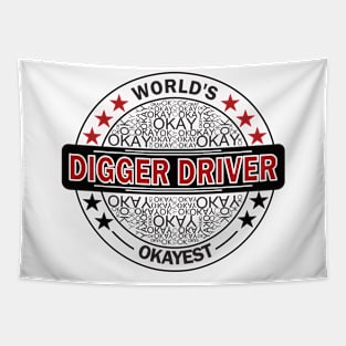 worlds okayest digger driver Tapestry