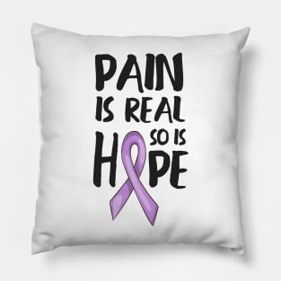 'Pain Is Real So Is Hope' PTSD Mental Health Shirt Pillow