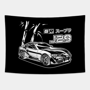 GR Supra - White Print Tapestry