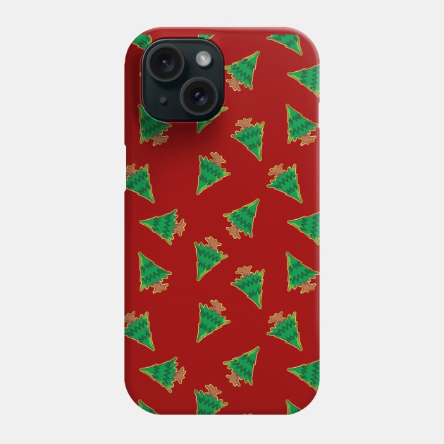 Christmas Tree Pattern Phone Case by sifis