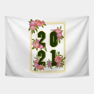 2021 Peony Flowers Tapestry