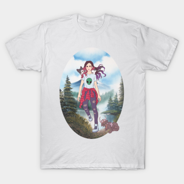 Shaperka And The Cats Bob Ross Version Twitch T Shirt