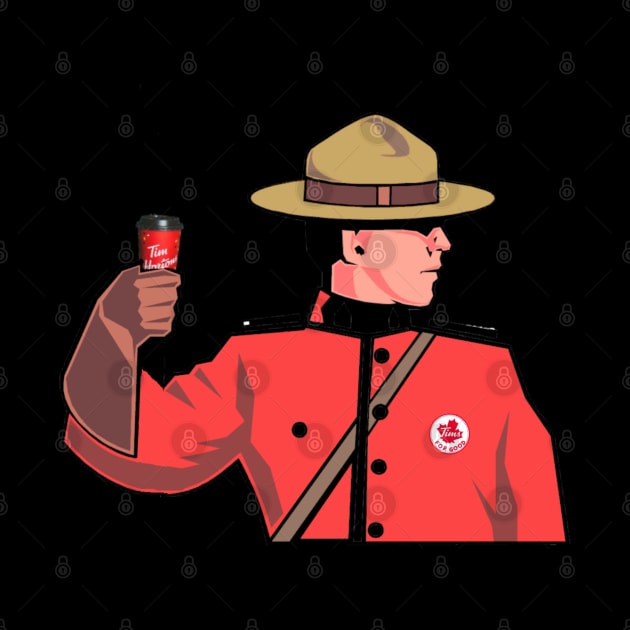 Mountie on a Timmies Run by Notfit2wear