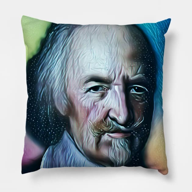 Thomas Hobbes Portrait | Thomas Hobbes Artwork 5 Pillow by JustLit