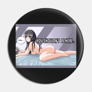 Mai Sakurajima on bed Pin