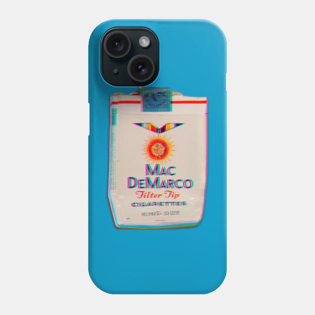 Mac DeMarco Vintage Cigarette Pack Glitched Phone Case by chilangopride