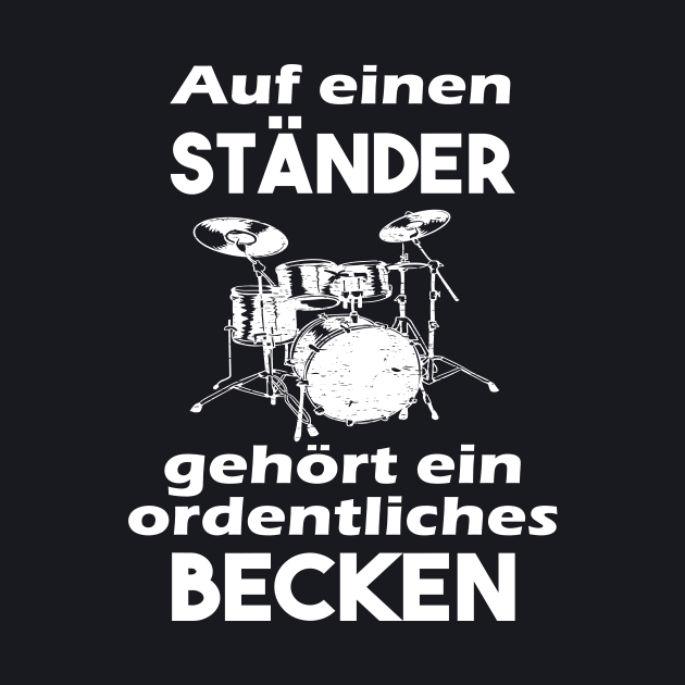 Schlagzeug Becken lustiges Schlagzeuger Geschenk by Foxxy Merch