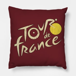 Cycling Tour De France Vintage Pillow