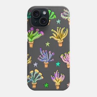 Cute Pastel Euphyllia Coral Pattern Phone Case