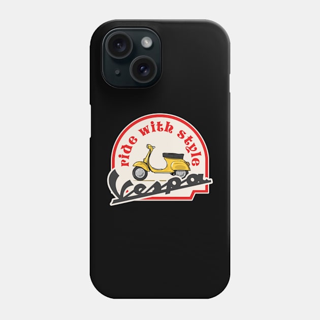 Ride With Style Phone Case by vespatology