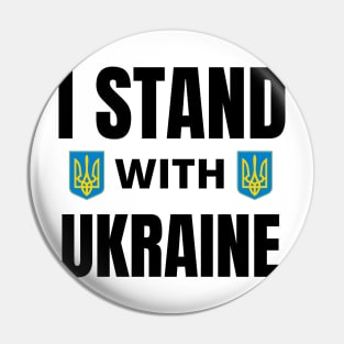 I Stand With Ukraine Pin