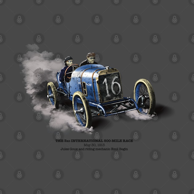 1913 Peugeot Racing Car Indy 500 by AlexBook