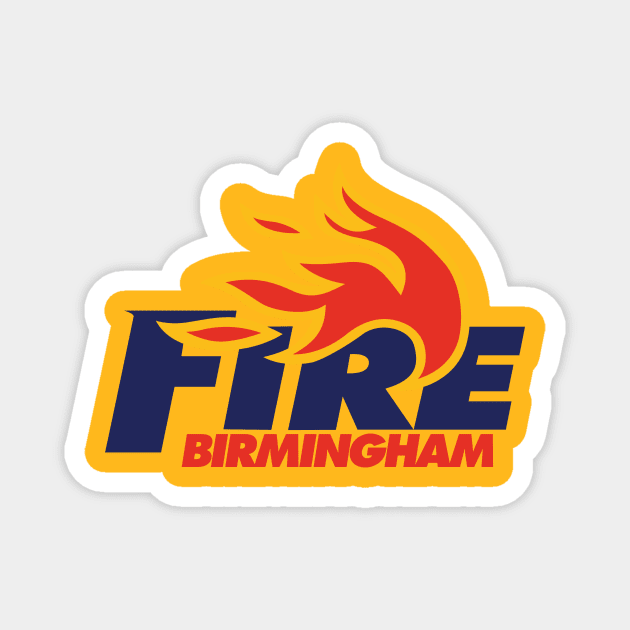 Birmingham Fire Magnet by MindsparkCreative