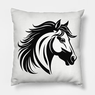 Horse head t-shirt Pillow