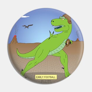 Early T-Rex Football Pin