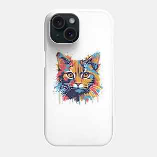 Cute cat pop art Phone Case