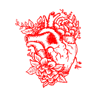 Floral heart T-Shirt