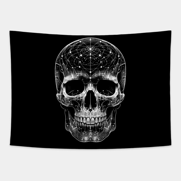 Cosmic Skull Tapestry by OddlyNoir