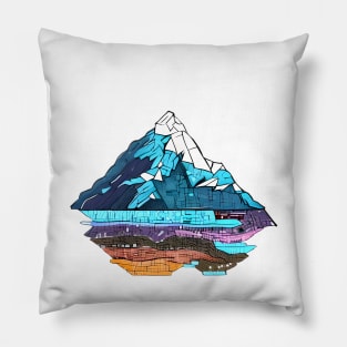 Glacial Mountain Pillow