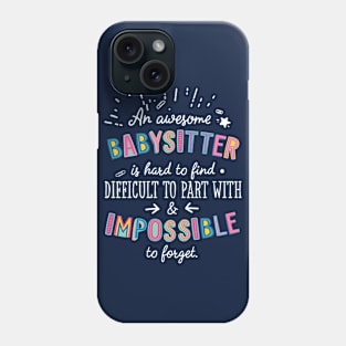 An awesome Babysitter Gift Idea - Impossible to Forget Quote Phone Case