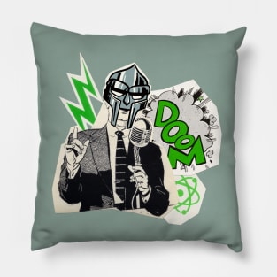 Retro Collage Doom Pillow