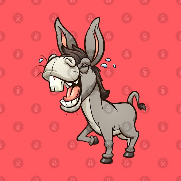 Laughing donkey by memoangeles