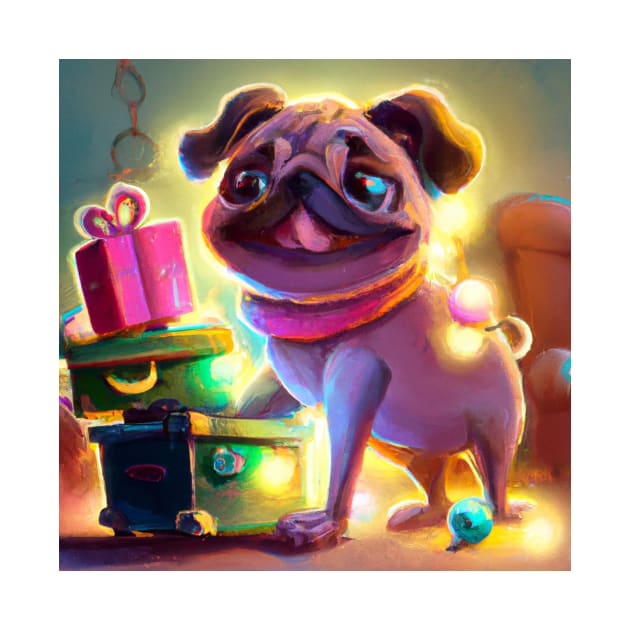 Cute Pug Drawing by Play Zoo