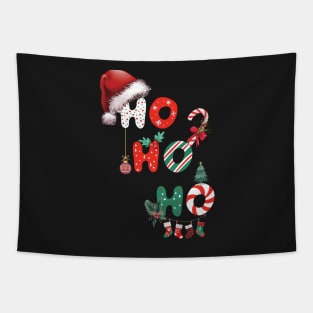 Ho Ho Ho Merry Christmas Tapestry