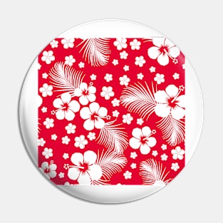 Hawaiian Hibiscus Red Pin