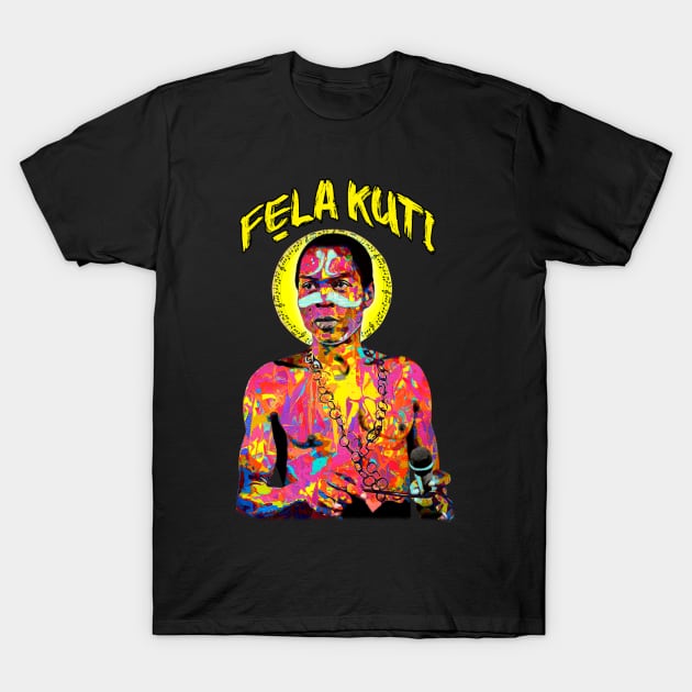 Fela Kuti colorful portrait