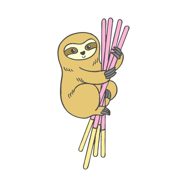 Pocky Sloth by natelledrawsstuff