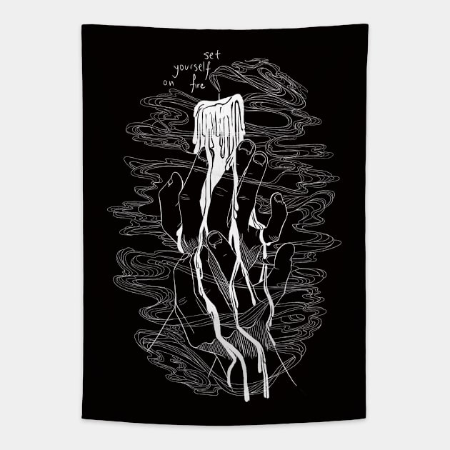 Set yourself on fire Tapestry by kingcael