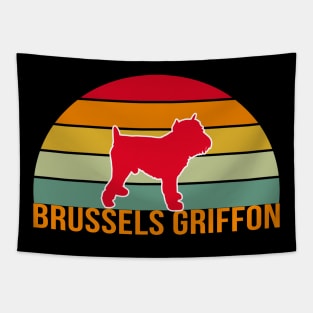 Brussels Griffon Vintage Silhouette Tapestry