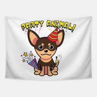 Party Animal - small dog Tapestry