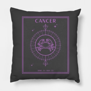 Cancer Crab Zodiac Pillow